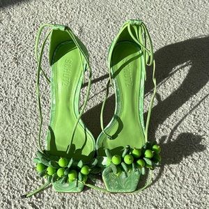 Schutz green sandals